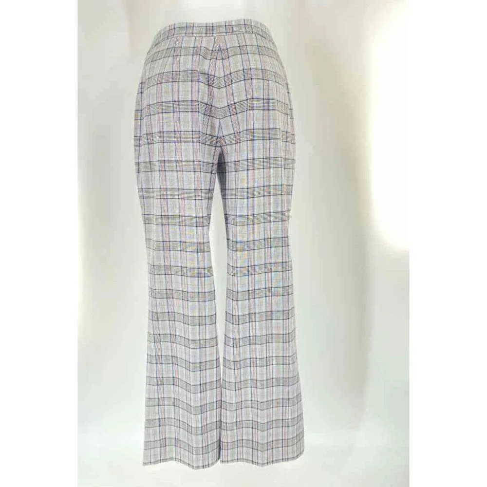 Size 4 ELIE TAHARI Black Print Pants